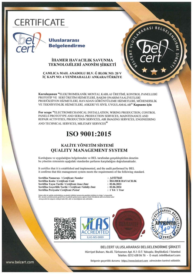 ISO 9001:2015 Certificate