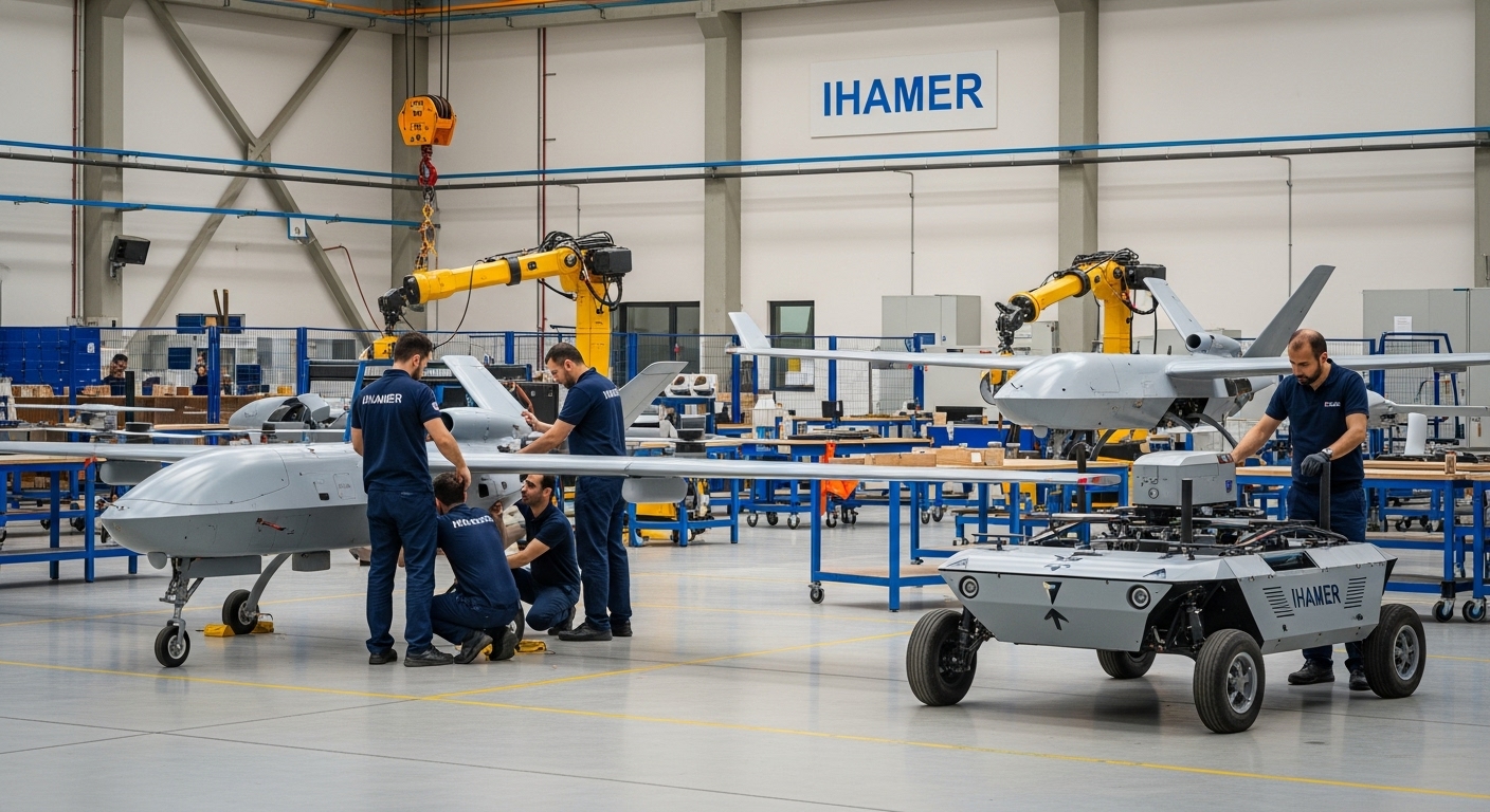 A sleek, modern unmanned aerial vehicle in flight